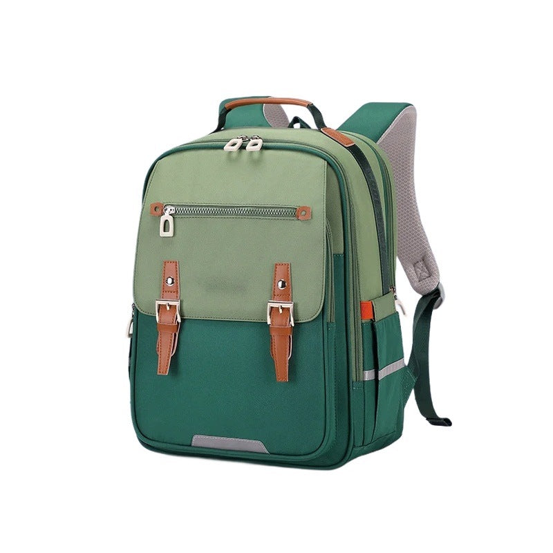 Children's School Backpack 6-12 Years Small Green Soft Cloud