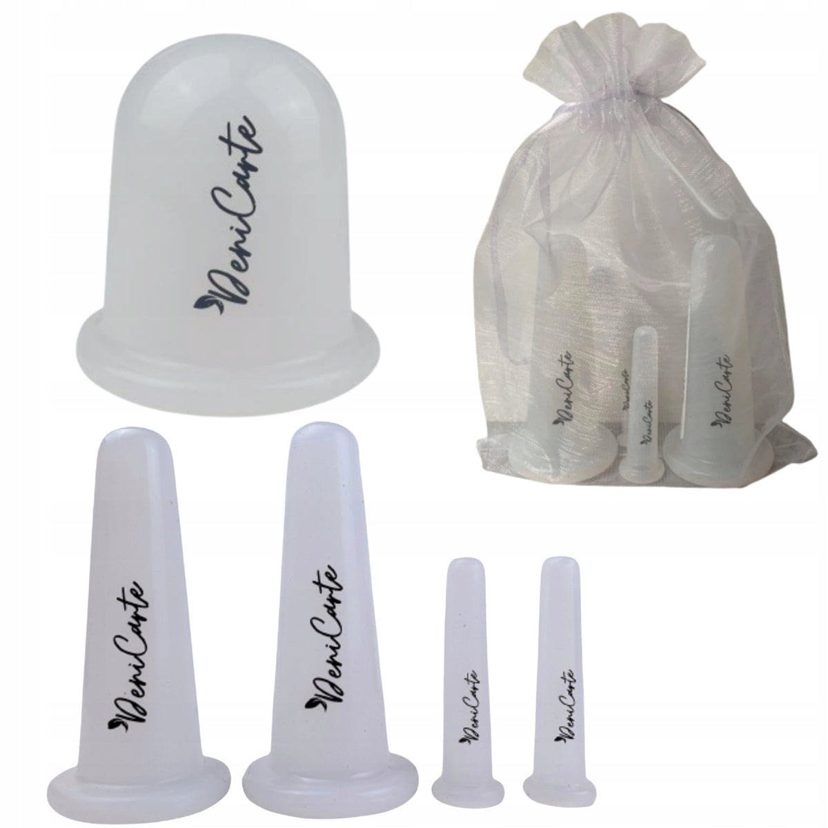 Chinese Bubbles Face Massage Silicone For Lifting Set of 4 Color white