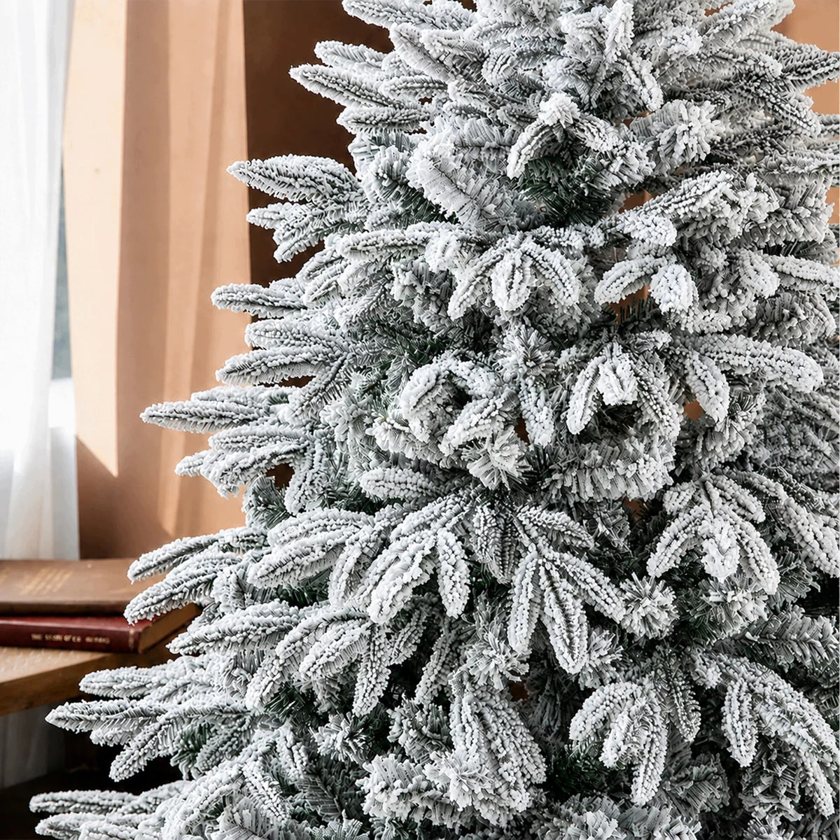 Christmas Tree Strongly Snowed Artificial Spruce Dense Living Stand 160cm Premium Packaging status original