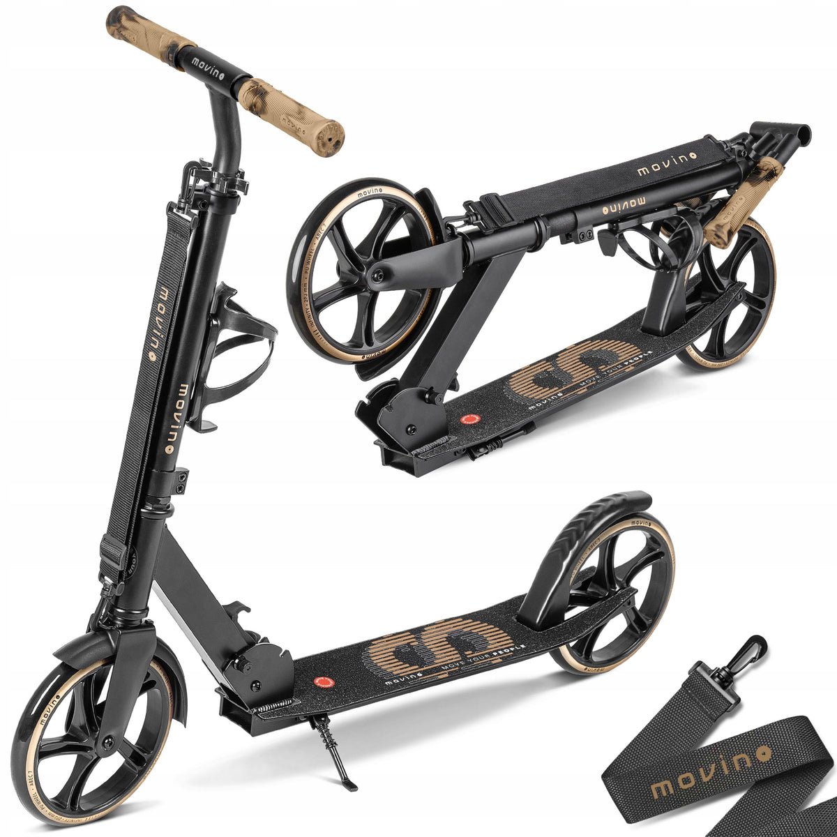 City scooter MOVINO INFINITY gold for children folding large