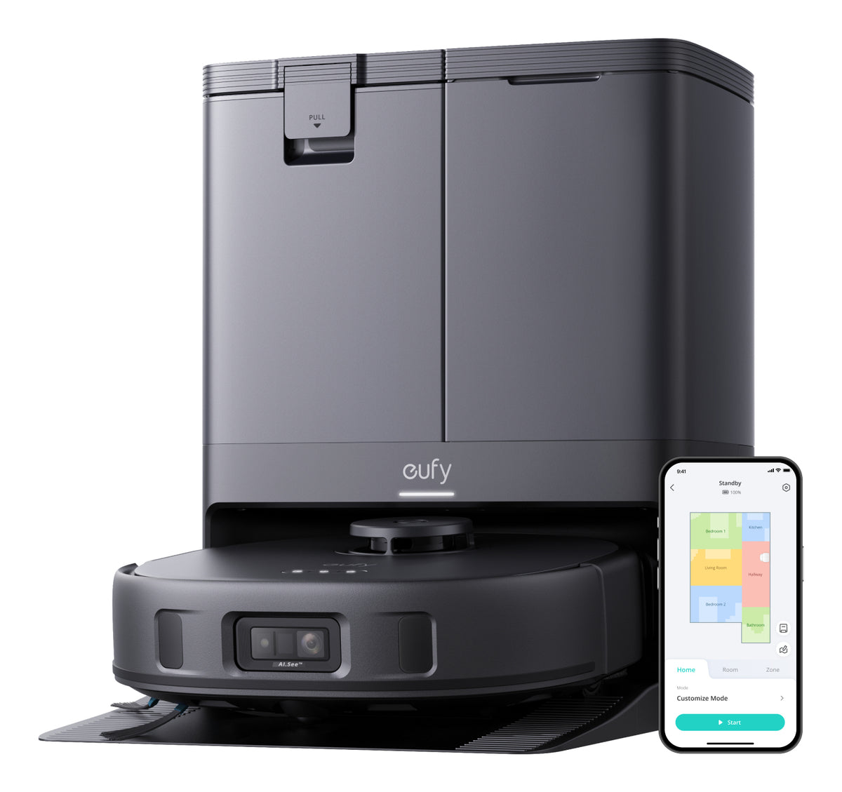 Cleaning Robot eufy RoboVac X10 Pro Omni Mopping Black