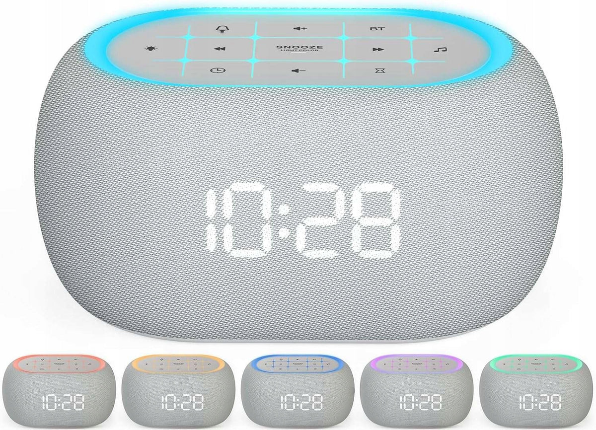Clock Radio Watch Bluetooth Speaker 10W LED Light 7 Colors