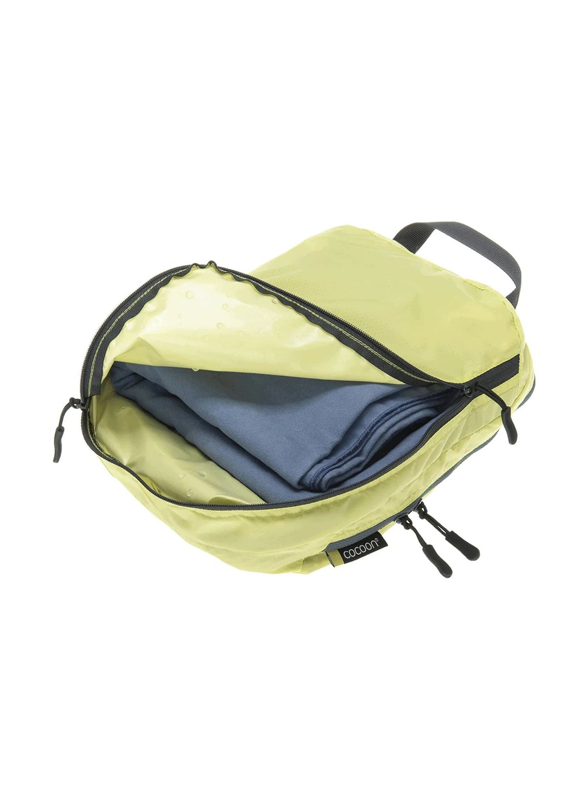 Cocoon Two-in-One Separated Packing Cube Light L Travel Organizer - lime Color green