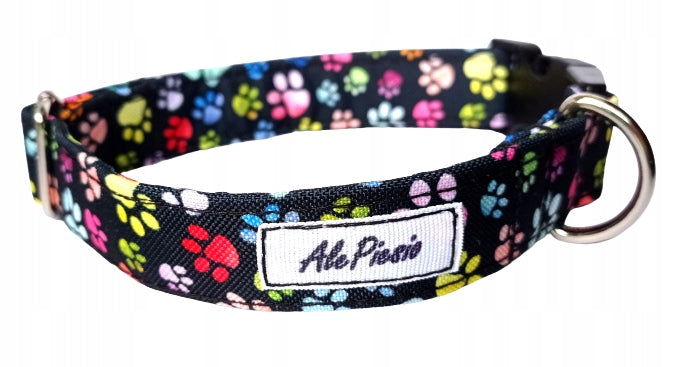 Collar Waterproof Colorful Paws Size M 32-51CM