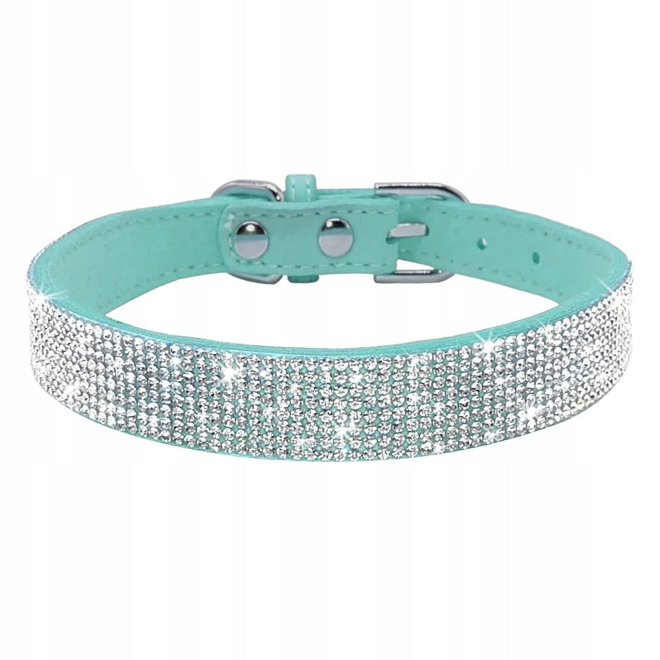 Collar with zircons M 32-38 cm