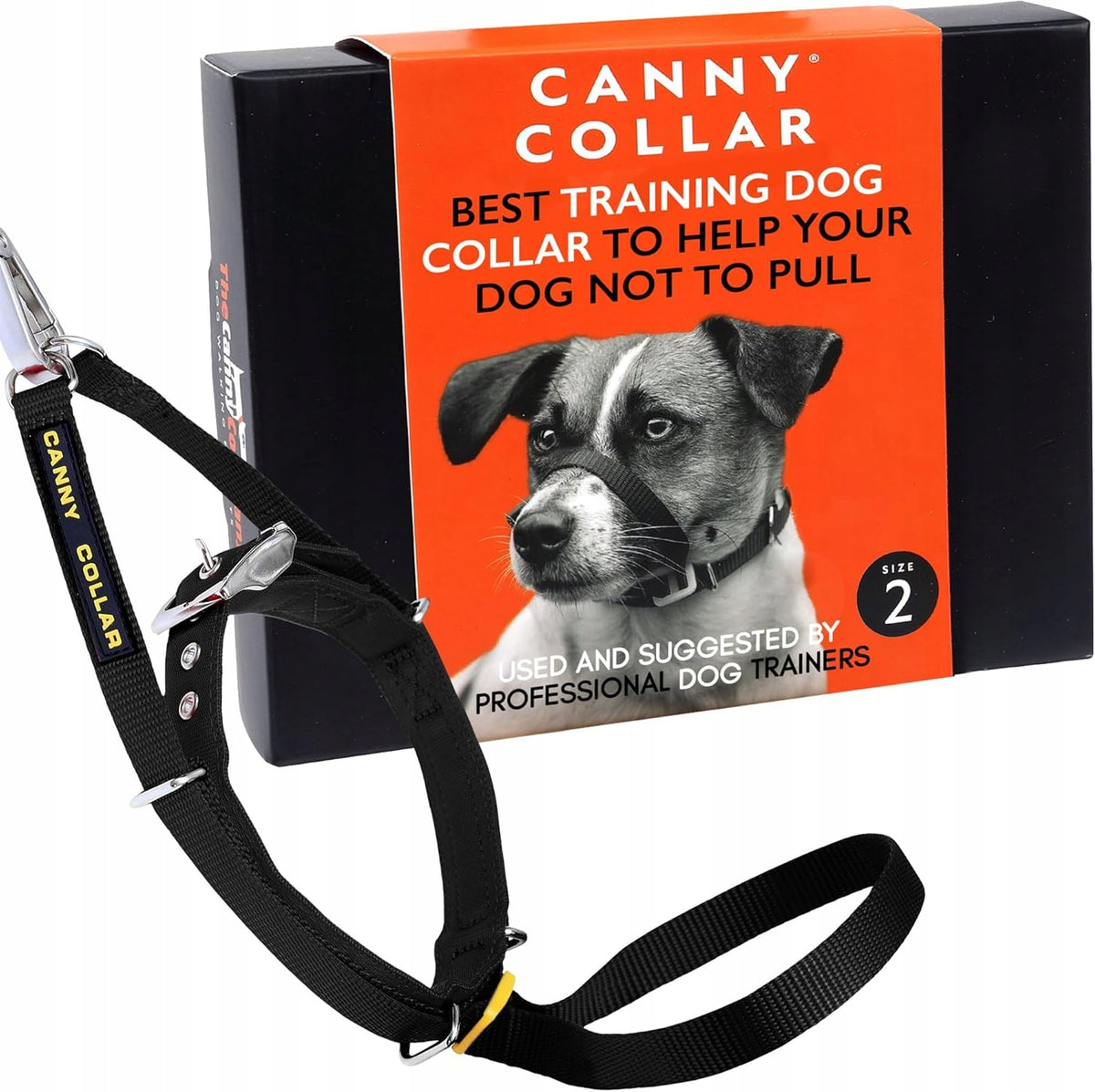 Collar without pulling training harness for dog Canny Collar Roz.2 black Manufacturer code LPNHE928510558