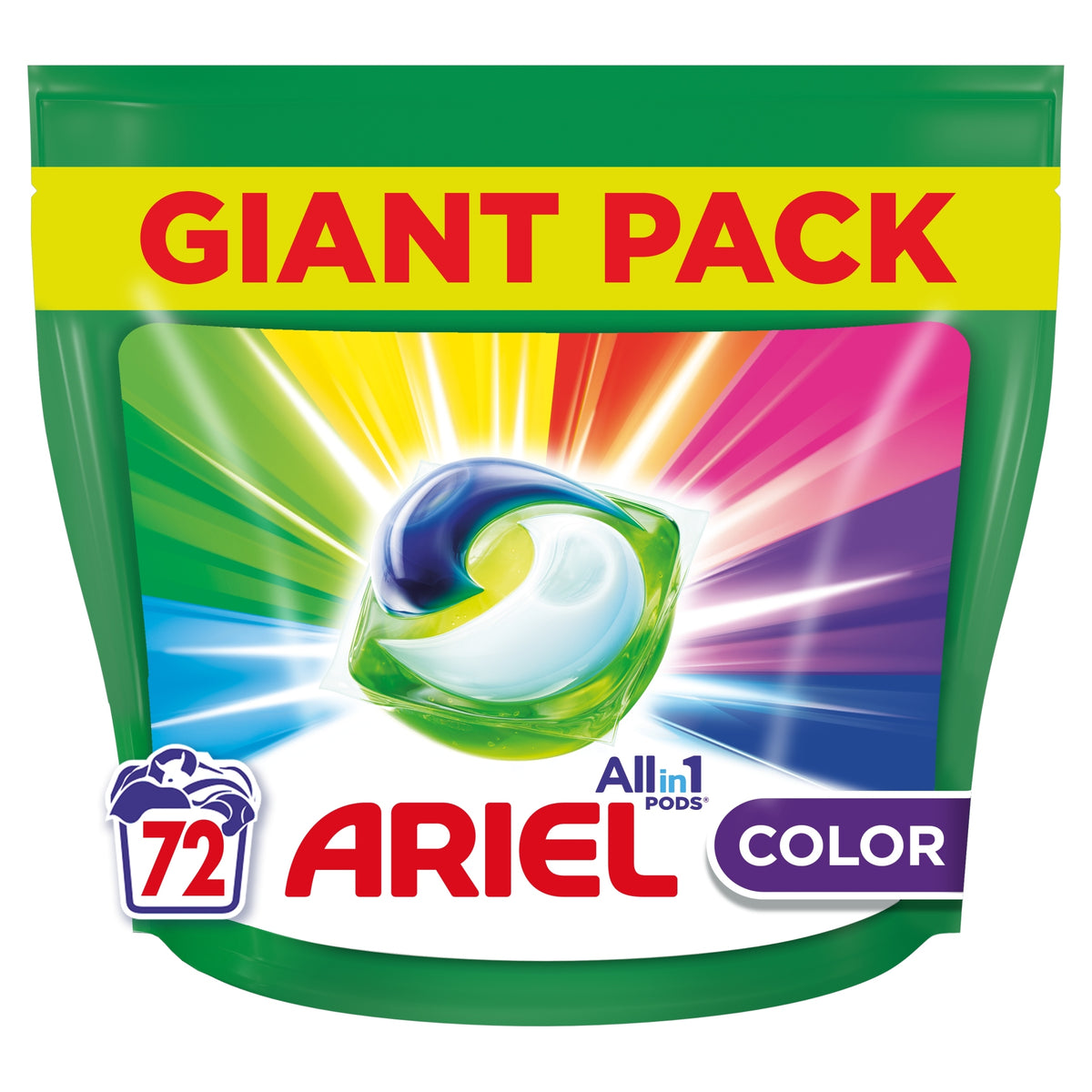 Color Washing Capsules Ariel 2x72pcs Effective Color Protection Fragrance Brand Ariel
