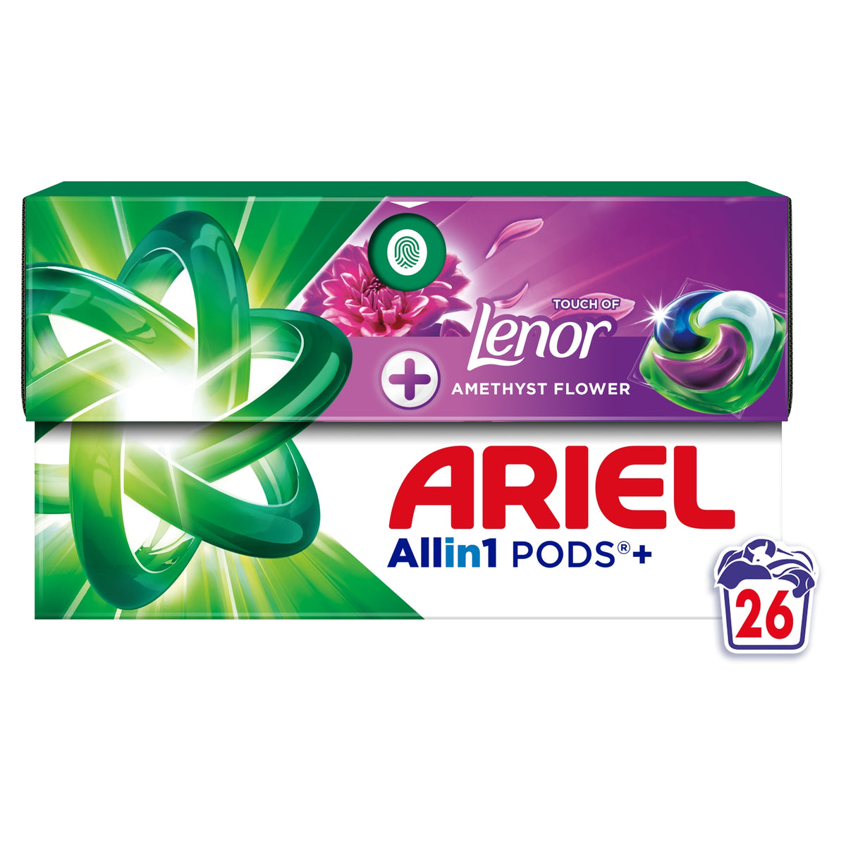 Colour washing capsules Ariel Touch of Lenor Amethyst Flower 26 pcs.