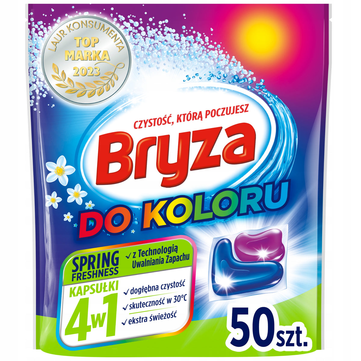 Colour washing capsules Bryza Spring 4in1 50 pcs. Packaging status original
