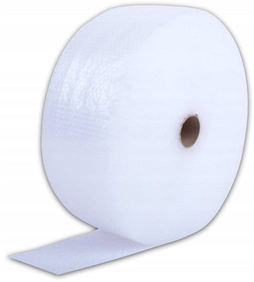 Colourless bubble wrap, roll 20cm length 100m