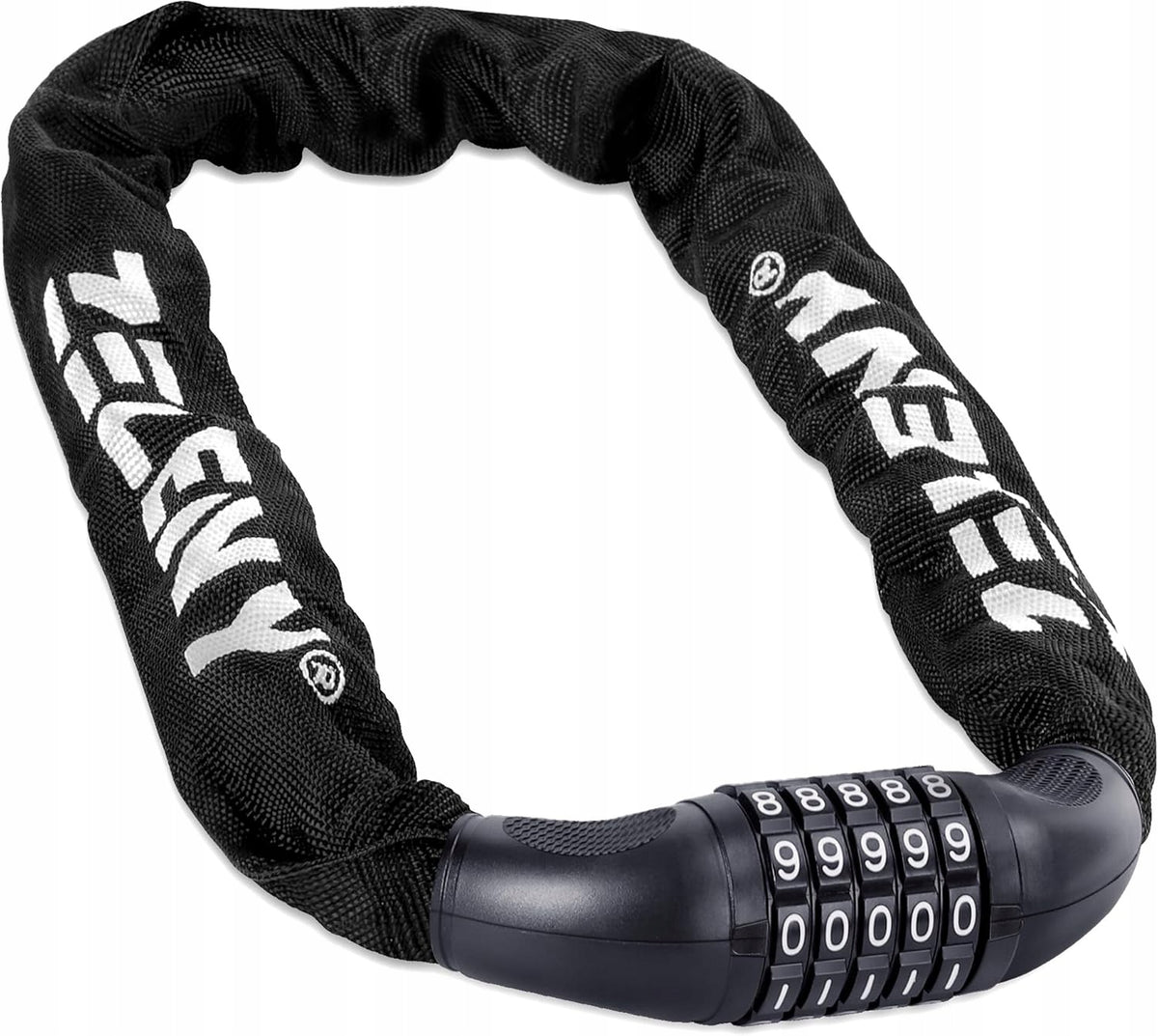 Combination bicycle lock 5 digits chain 90 cm