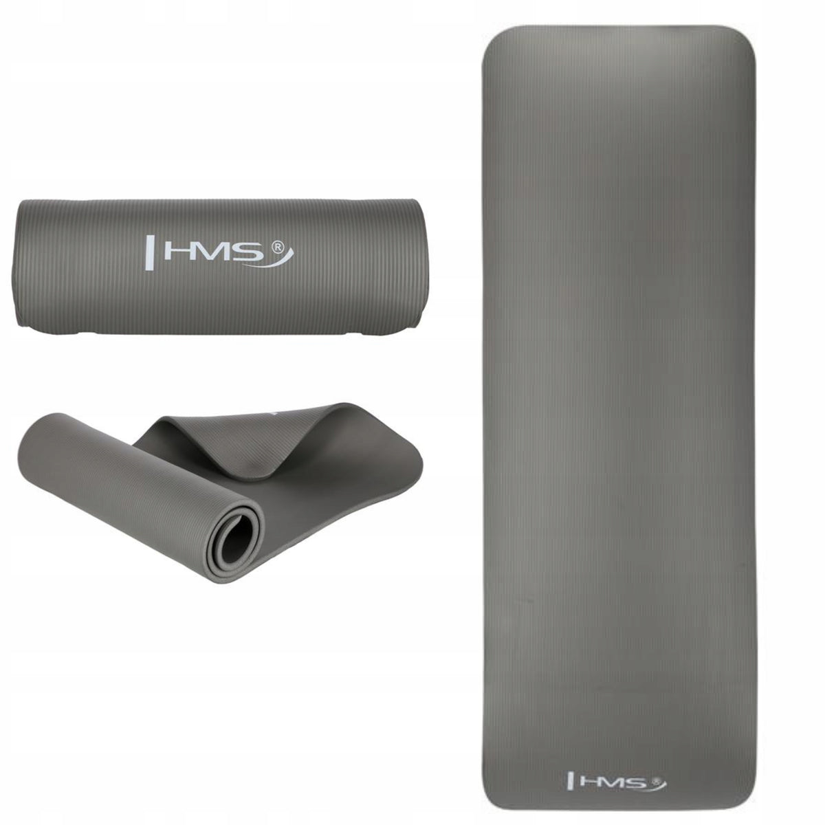 Comfortable Fitness Mat Grey HMS 15MM For Home Workout