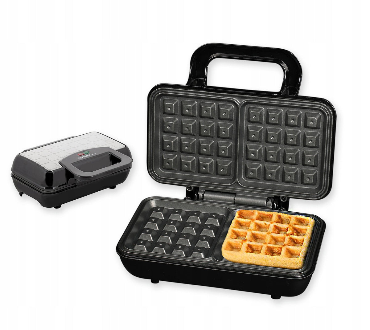 Compact Waffle Maker Large Belgian Waffles TZS First Austria 700W
