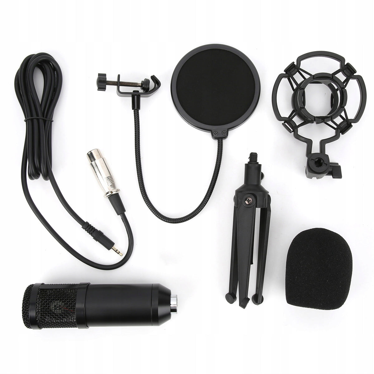 Condenser Microphone with 3,5mm Plug and 2Q Adjustable Kit