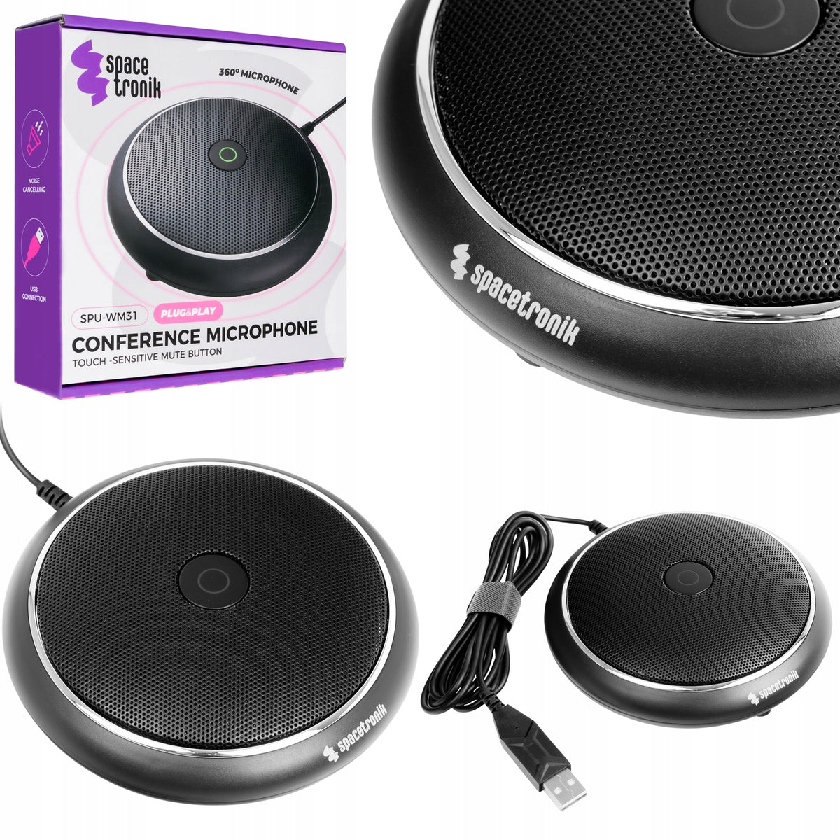 Conference Microphone Omnidirectional Noise Reduction Spacetronik capacitive
