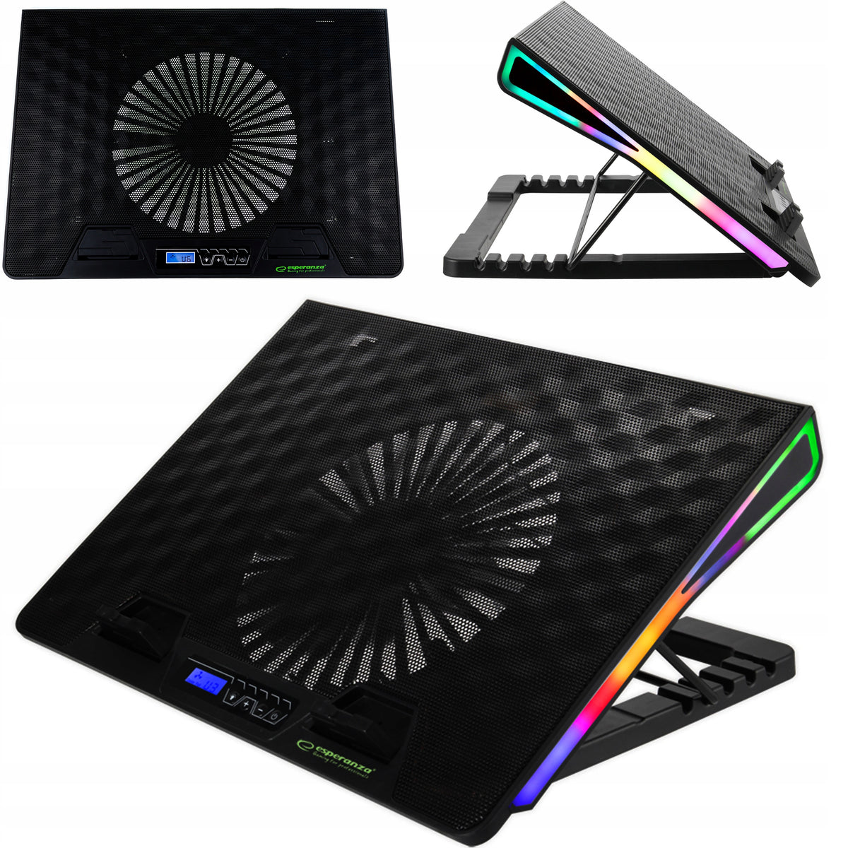 Cooling stand for notebook Esperanza EGC101 LED RGB Alize