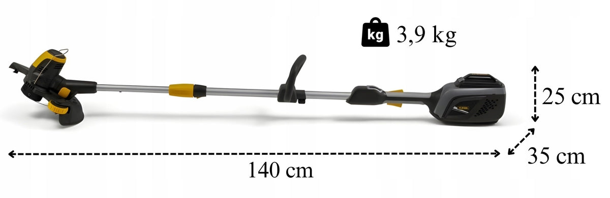 Cordless Brush Cutter Scythe ALPINA ATR48 Li Brush Cutter Battery Charger Engine power 200 W