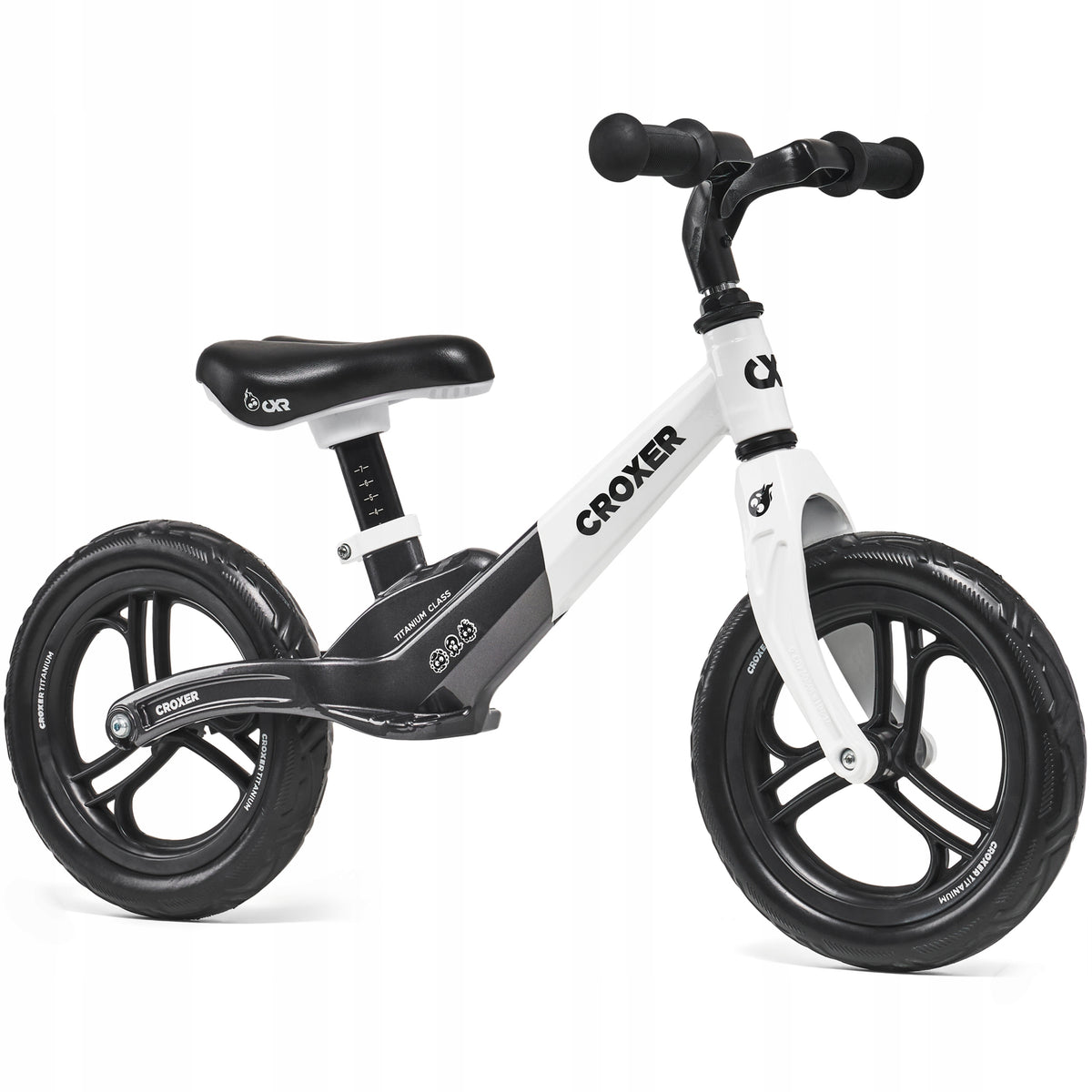 Croxer Titanium Pro Black/White Balance Bike