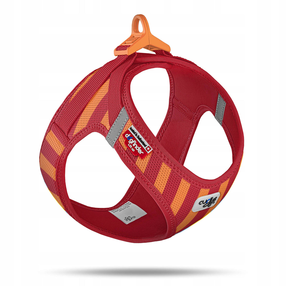Curli Clasp Air Mesh Stripes Red 3XS Harness