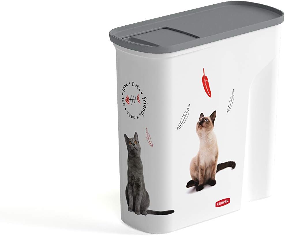 Curver Pet Food Container with Handle and Flap