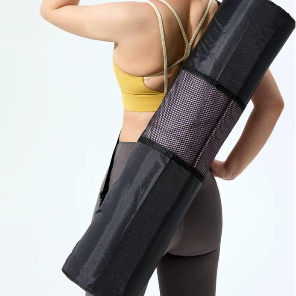 Cylindrical Exercise Mat Carrier Mesh Panel Exercise Mat Bag 200-100-10mm Packaging status original