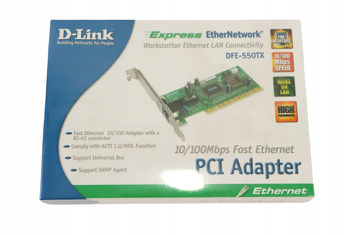 D-LINK DFE-550TX 10/100 MBps PCI Adapter