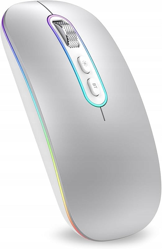 DA597 Cimetech Rechargeable Bluetooth 5.1 LED Wireless Mouse and 2,4G Mode