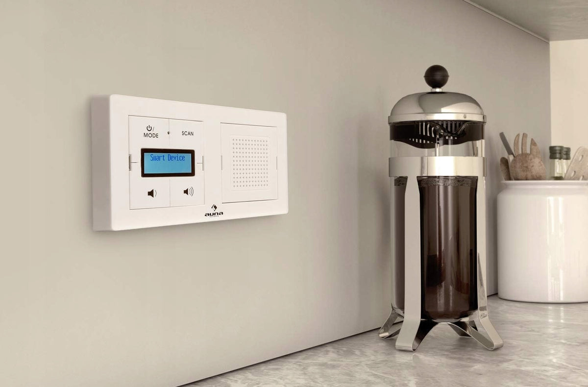 DAB+ Digital Flush Mount Radio with Bluetooth Bathroom Kitchen Flush Mount UP1 Packaging status original