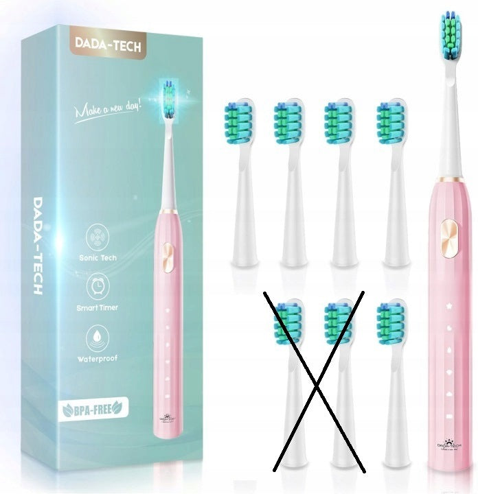 DADA-TECH Electric toothbrush with 5 modes + 6 tips