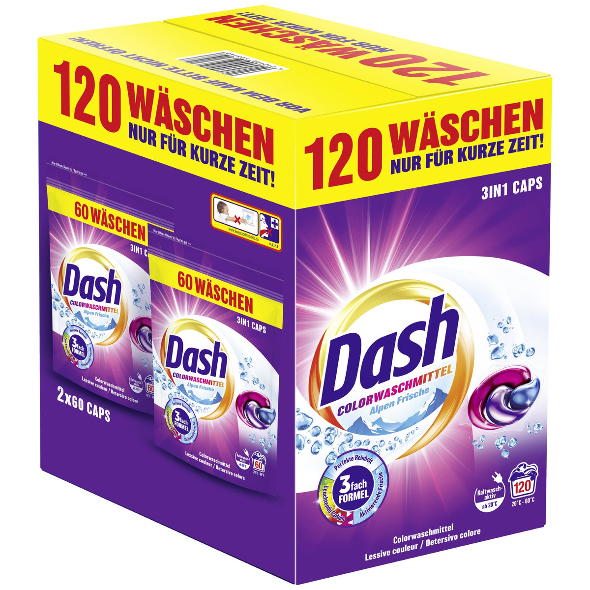 DASH Color Frische Washing Capsules for 3in1 120pcs