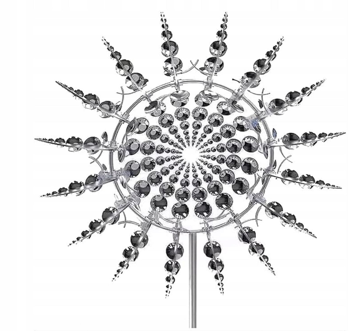 DECORATIVE GARDEN WINDMILL KINETIC METAL SPINNER ORNAMENT 3D SPINNER