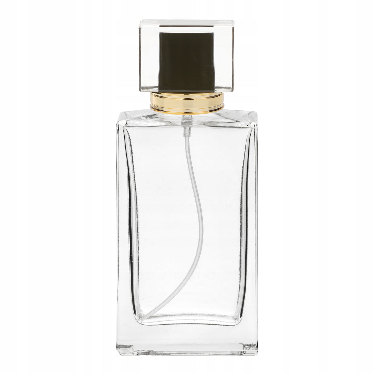 DECORATIVE GLASS BOTTLE FOR PERFUME ATOMIZER ALUMINIUM - 100 ML!