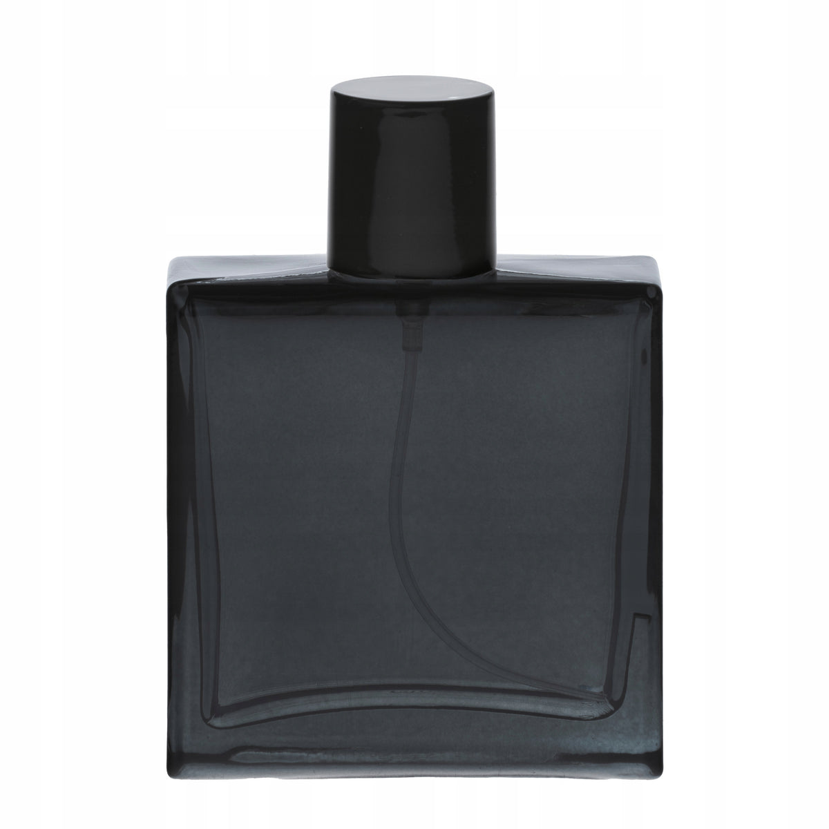 DECORATIVE GLASS BOTTLE FOR PERFUME ATOMIZER ALUMINUM - 60 ML!