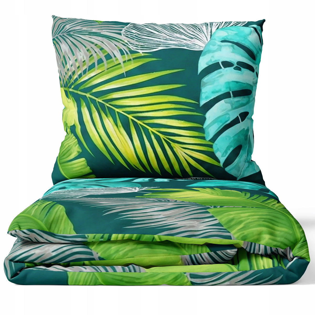 DECORATIVE SPRING BEDDING 140X200 + 2 PILLOWCASES DOUBLE-SIDED SET