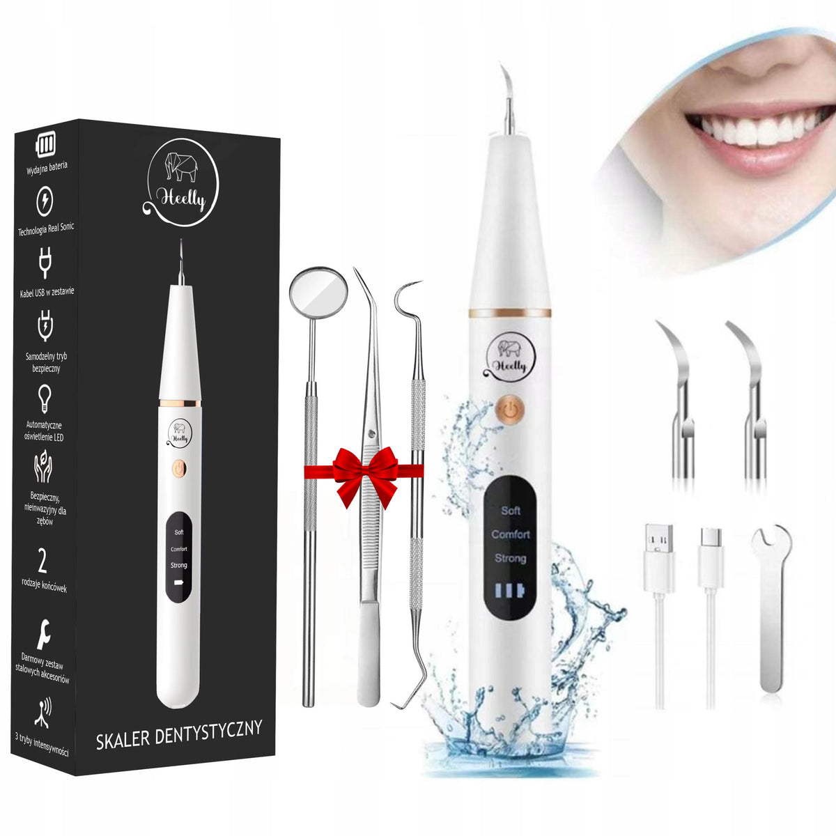 DENTAL SCALER FOR TEETH ULTRASONIC STRONG DESCALING