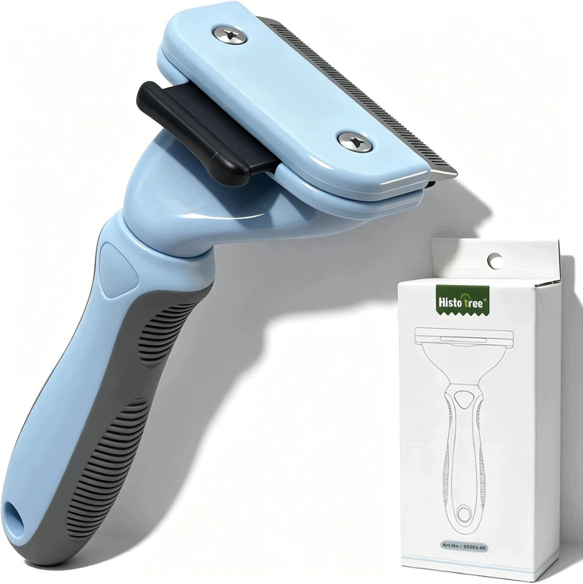 DESHEDDING BRUSH FOR REMOVING DOG AND CAT HAIR