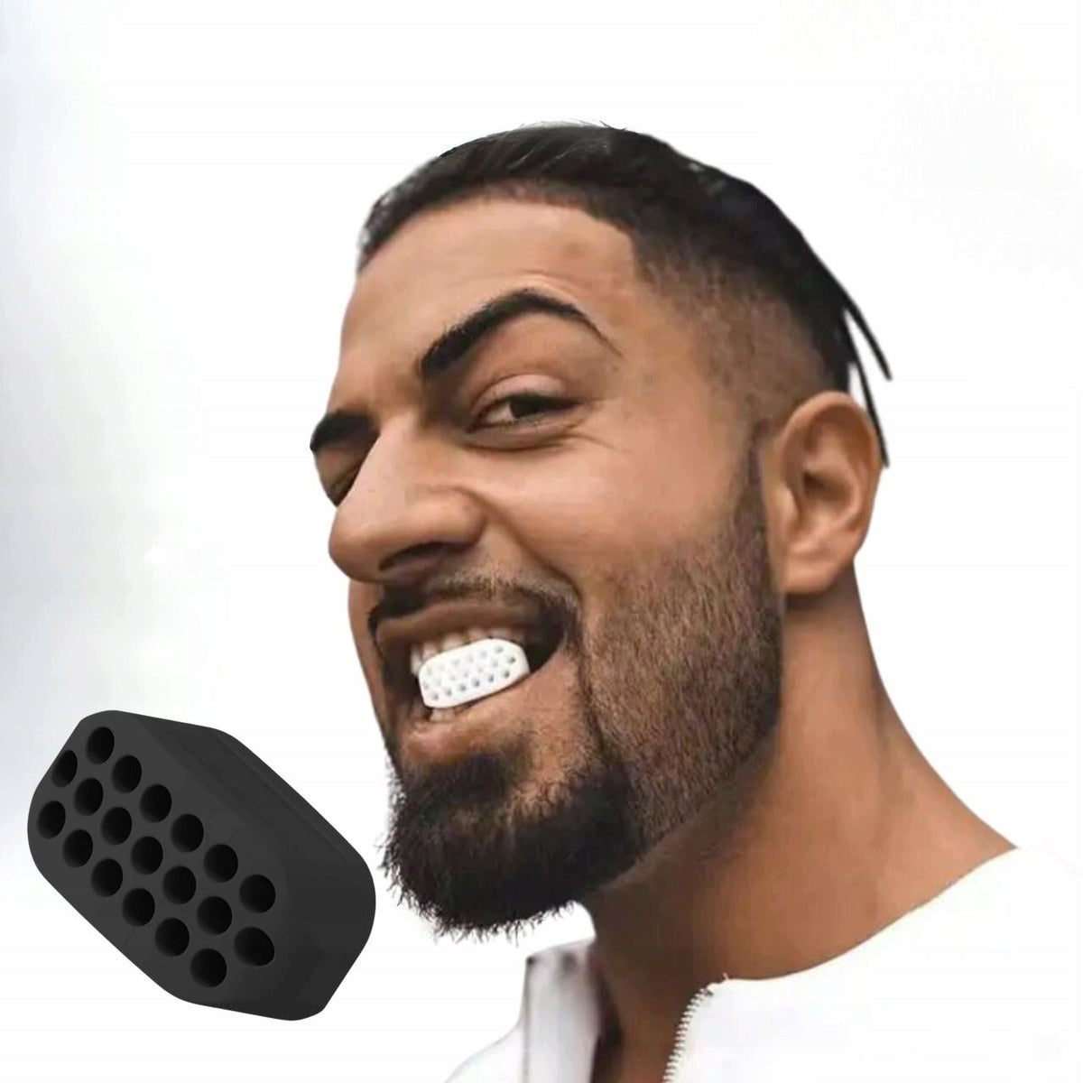 DEVICE FOR EXERCISING THE JAW JAWLINE EXERCISER RUBBER