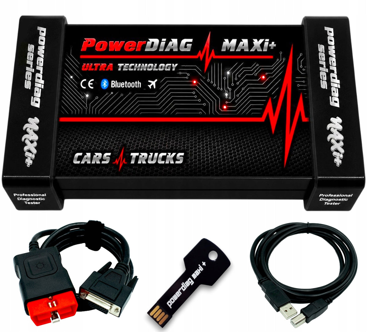 DIAGNOSTIC COMPUTER POWERDIAG MAXI+ INTERFACE PRO +8 PERSONAL CABLES +WAL Manufacturer code ULTRA OS WAL