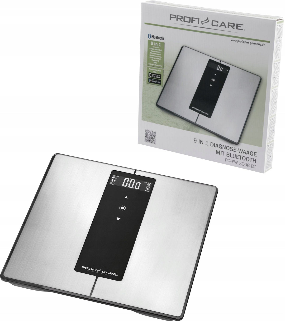 DIAGNOSTIC SCALE WITH BLUETOOTH 9 IN 1 PROFICARE PC-