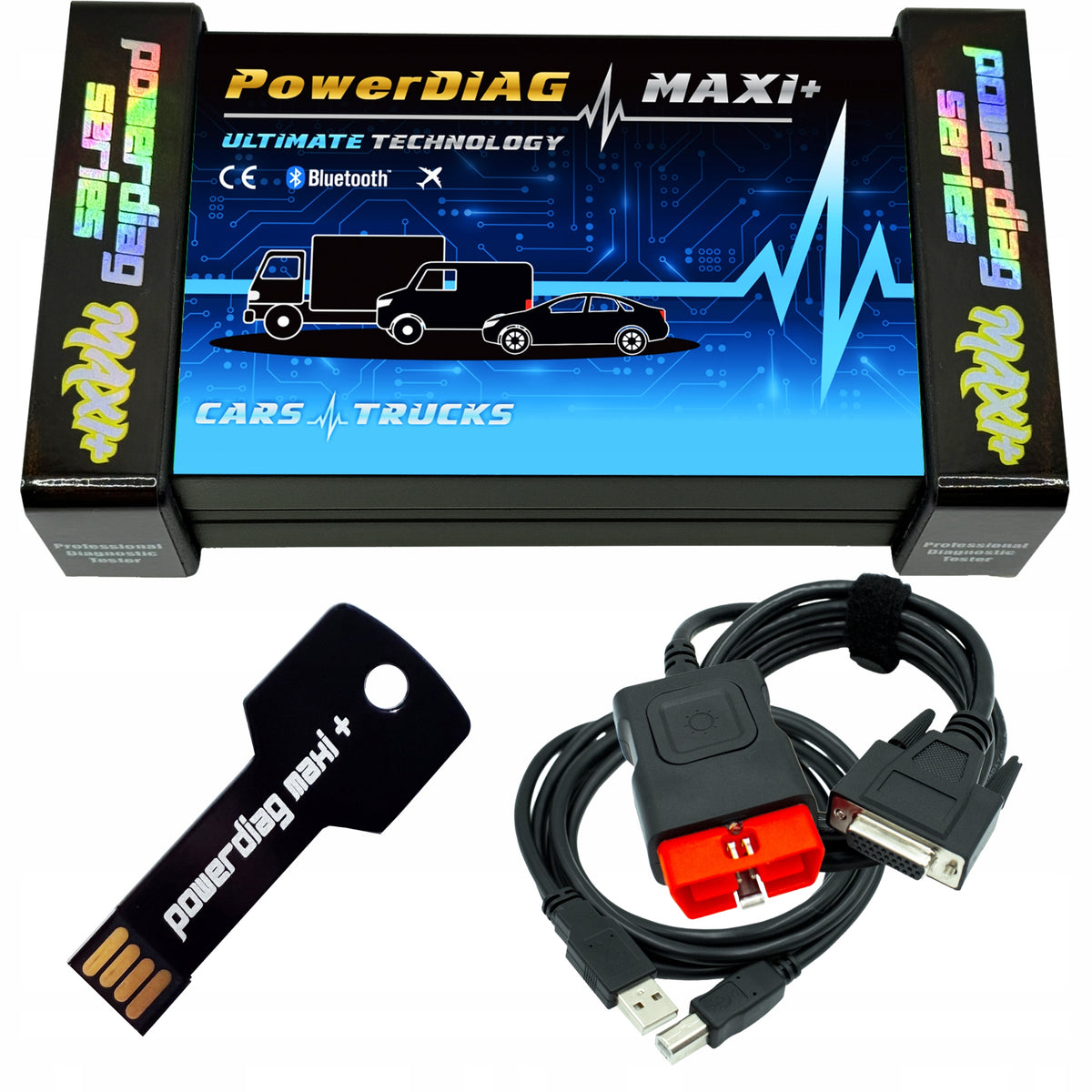 DIAGNOSTIC TESTER POWERDIAG MAXI+ ULTIMATE +16 PERSONAL TRUCK CABLES Manufacturer code ULTIMATE CIEZ OS