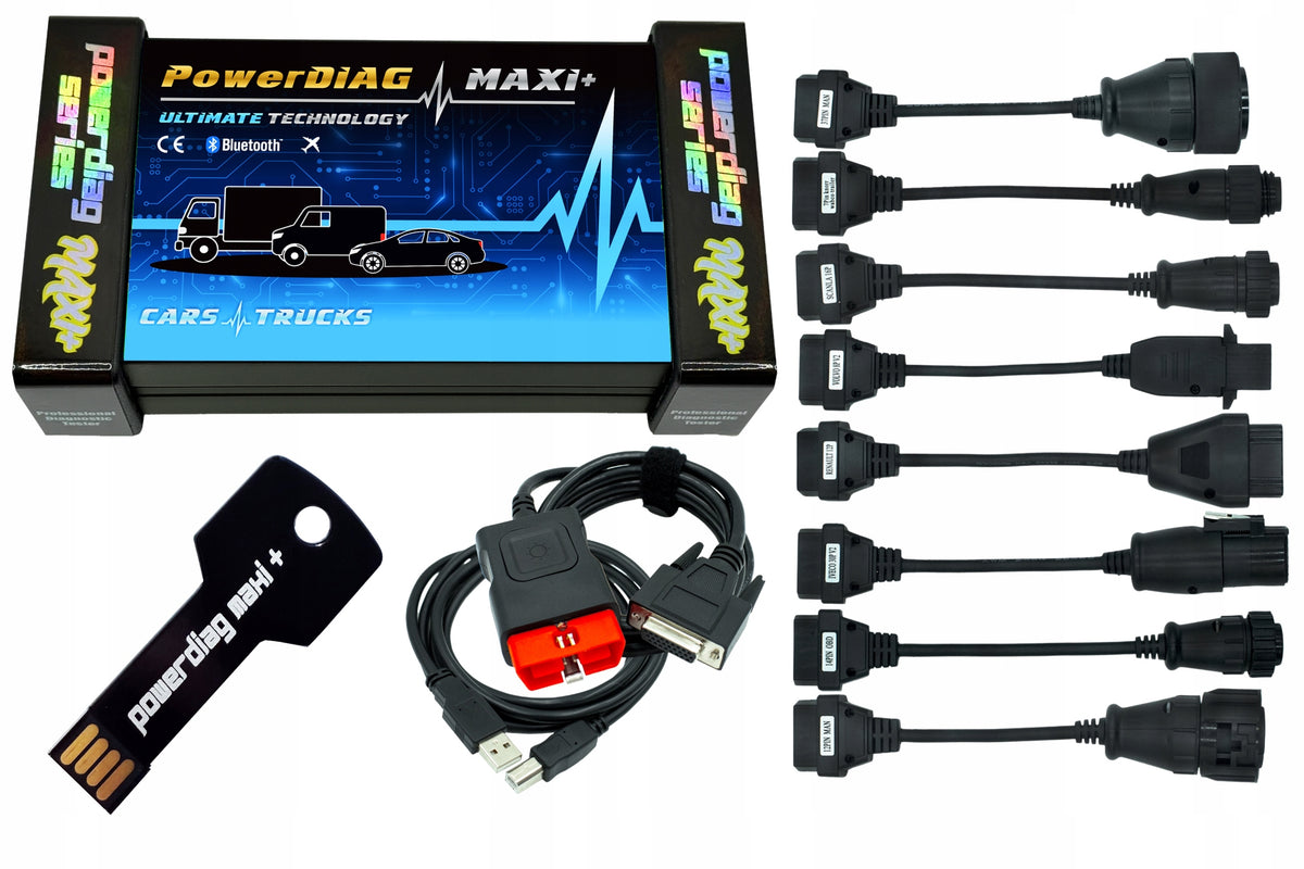 DIAGNOSTIC TESTER PowerDIAG MAXI+ ULTIMATE + 8 CABLES