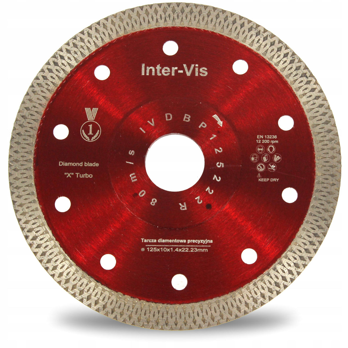DIAMOND BLADE FOR CUTTING TILE STONEWARE 125/22,2