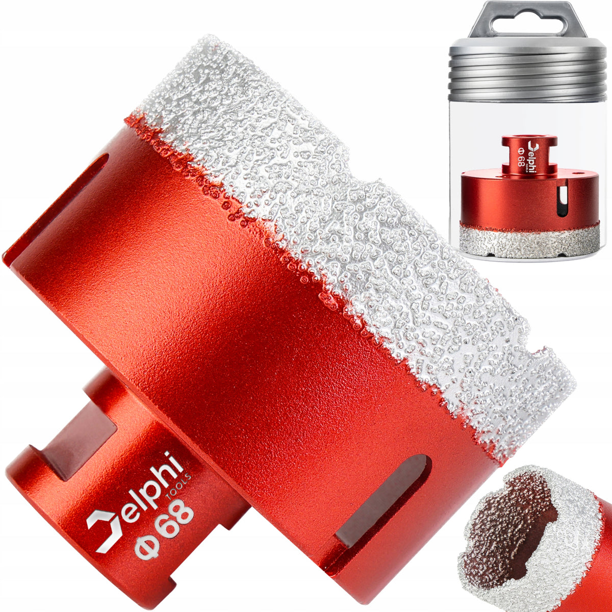 DIAMOND HOLE SAW Delphi LACE FOR GRANITE STONEWARE THREAD M14 fi 68mm