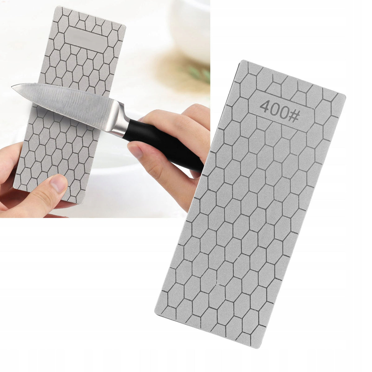DIAMOND SHARPENING STONE FOR KNIVES 15CM 400 GRIT