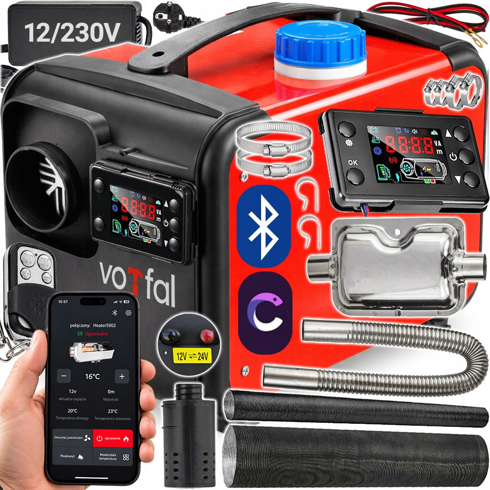 DIESEL OIL HEATER PARKING HEATING WEBASTO BLUETOOTH 8KW