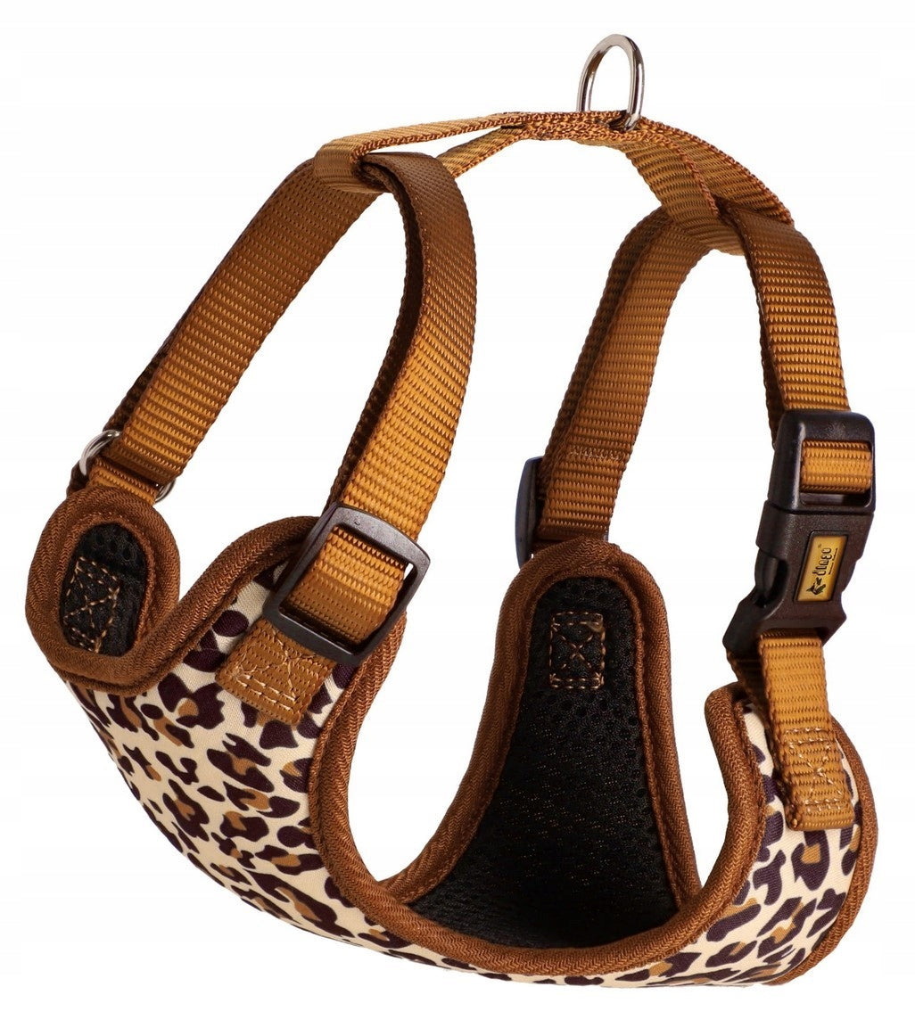 DINGO Pressure-free harness with two-strap adjustment XS - Leopard