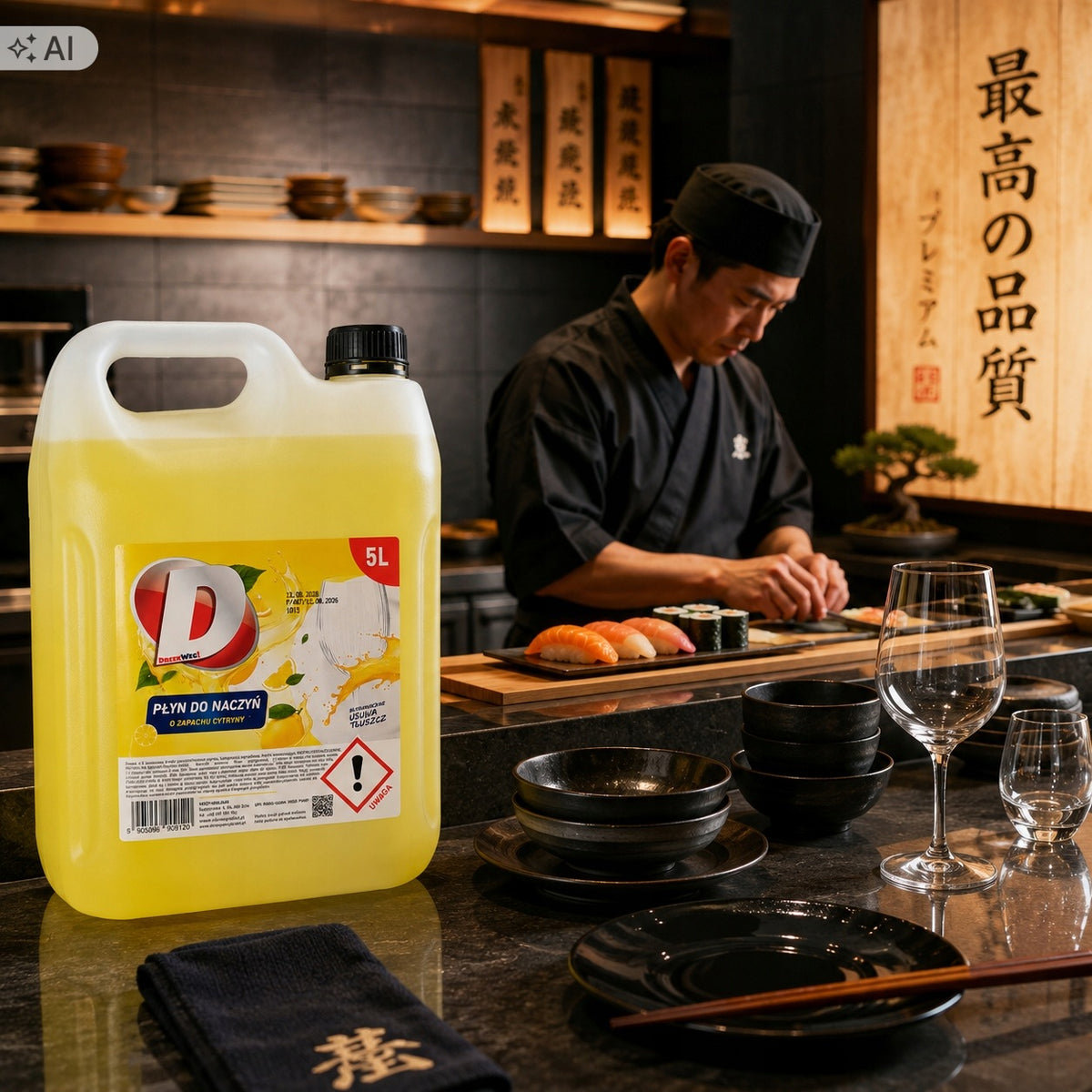 DISHWASHING LIQUID 5L LEMON FOR HAND WASHING DISHES POTS FAT Packaging status original