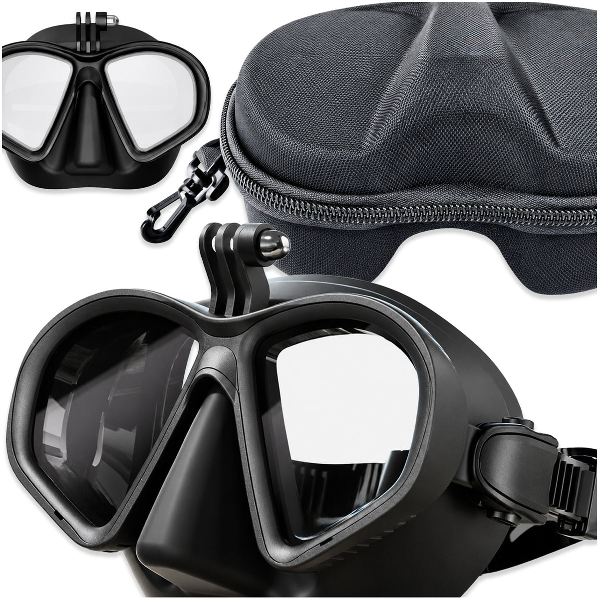 DIVING MASK SNORKELING MOUNT SPORTS CAMERA ADJUSTABLE STRAP