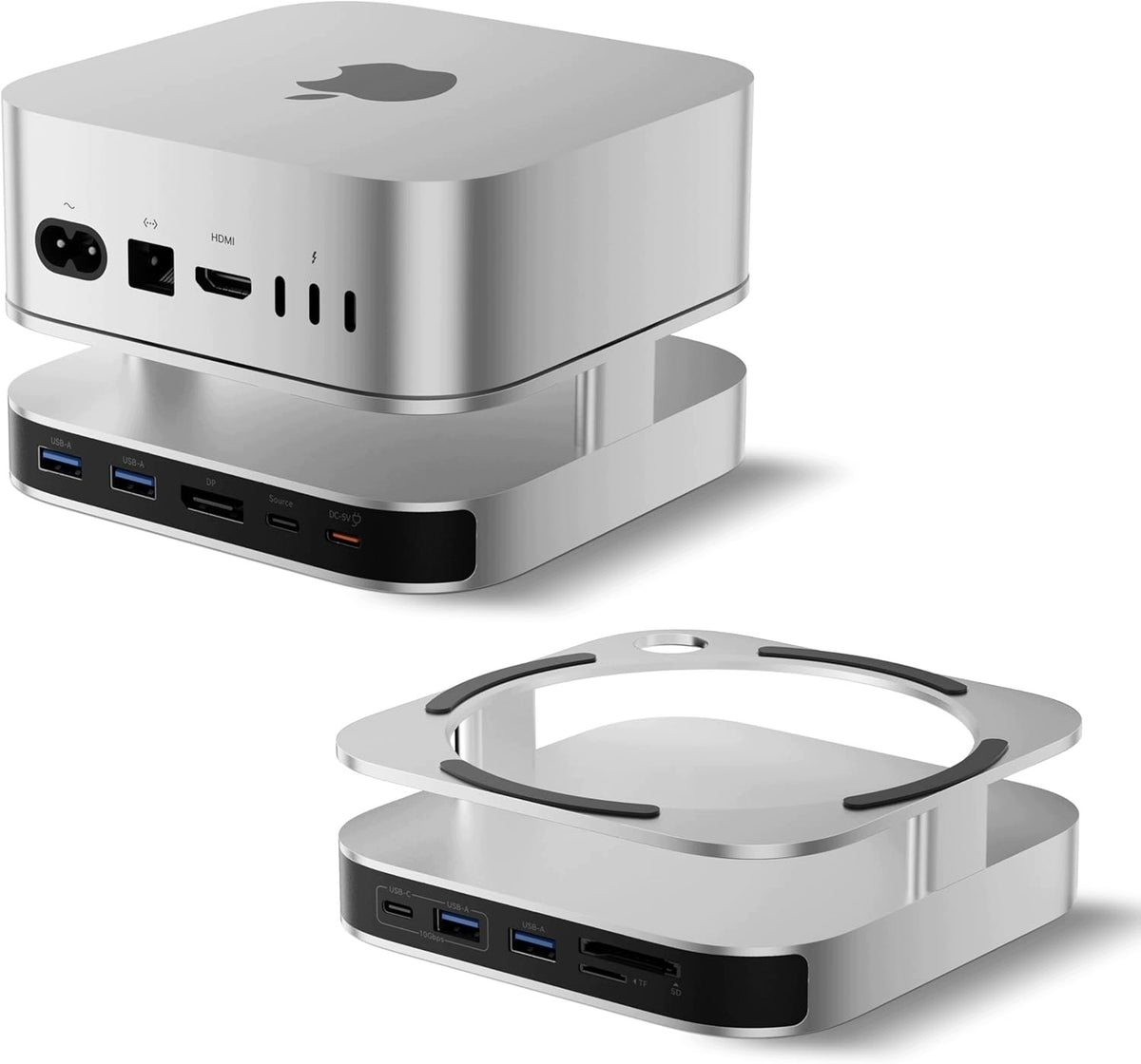 DOCKING STATION MAC MINI M4 HUB USB-C DISPLAYPORT 4K NVME SSD