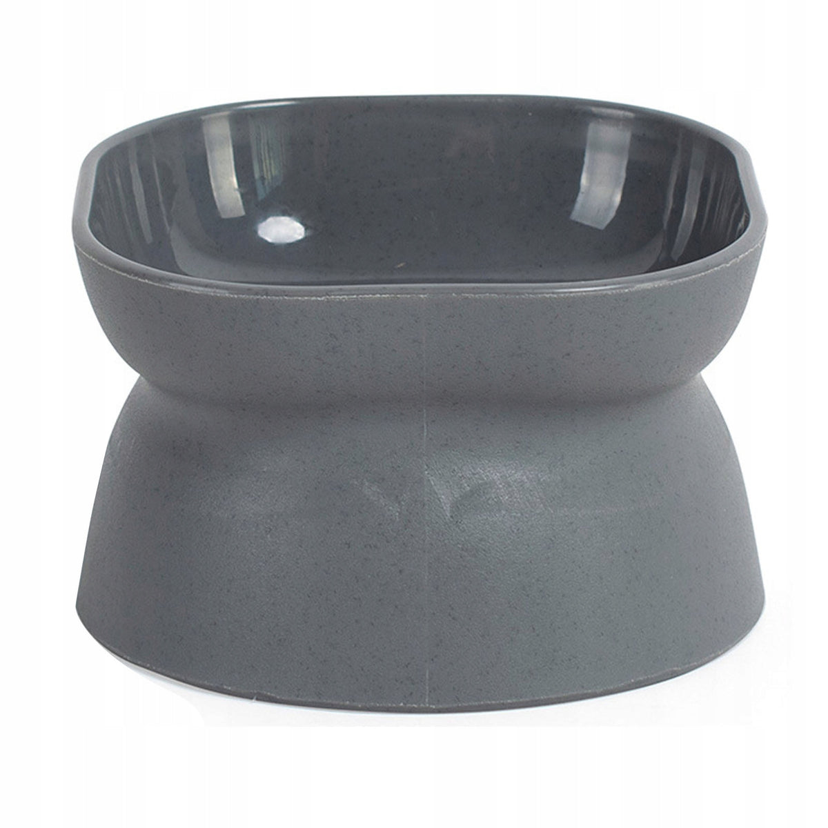 DOG BOWL ON STAND RAISED HIGH CAT BOWL WATER GREY